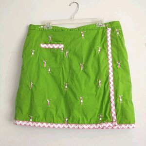 Lilly Pulitzer Green and Pink Skort
